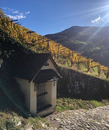 The Stations of the Cross in autumn